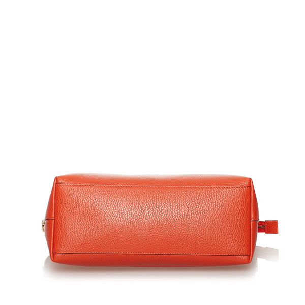 グッチ インターロッキング ハンドバッグ ショルダーバッグ 2WAY 449659 オレンジ レザー レディース GUCCI 【中古】