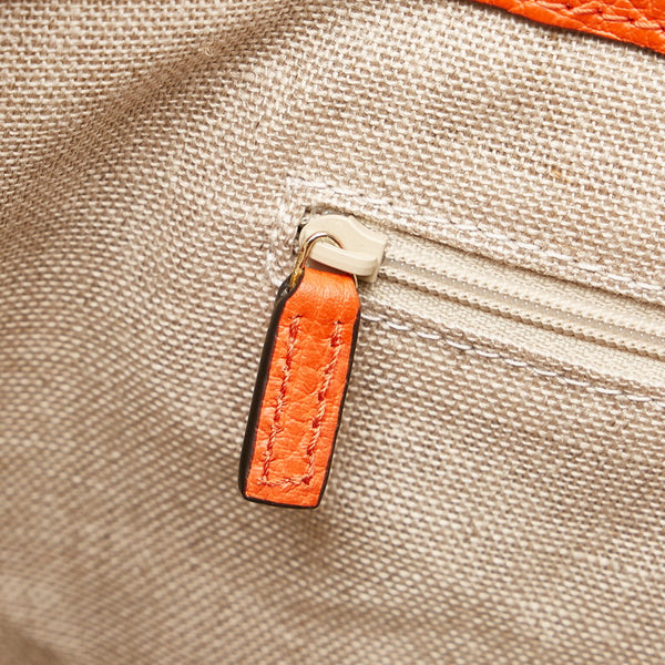 グッチ インターロッキング ハンドバッグ ショルダーバッグ 2WAY 449659 オレンジ レザー レディース GUCCI 【中古】