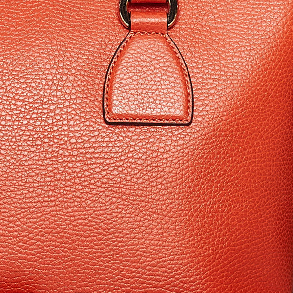 グッチ インターロッキング ハンドバッグ ショルダーバッグ 2WAY 449659 オレンジ レザー レディース GUCCI 【中古】