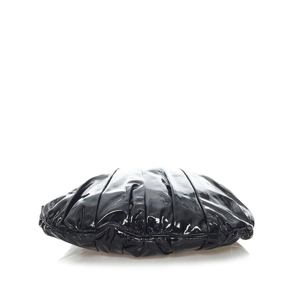 グッチ ヒステリア トートバッグ 197016 ブラック エナメル レディース GUCCI 【中古】