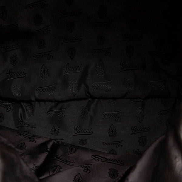 グッチ ヒステリア トートバッグ 197016 ブラック エナメル レディース GUCCI 【中古】