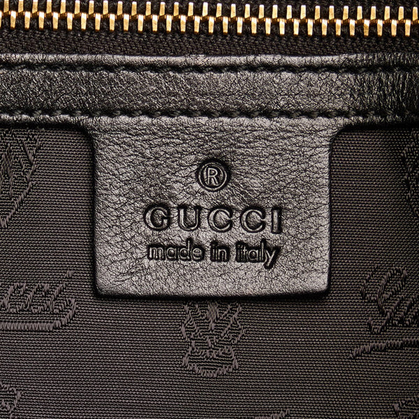 グッチ ヒステリア トートバッグ 197016 ブラック エナメル レディース GUCCI 【中古】