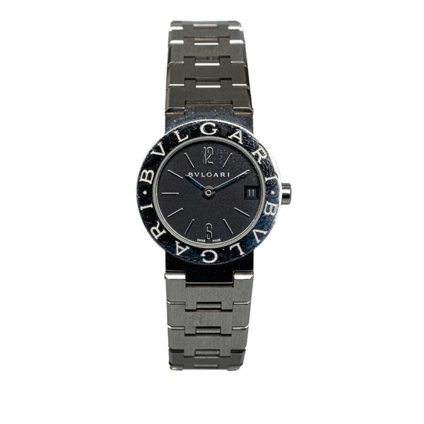 ブルガリ ブルガリ ブルガリ 腕時計 BB23SS  クオーツ ブラック文字盤 ステンレススチール レディース BVLGARI 【中古】
