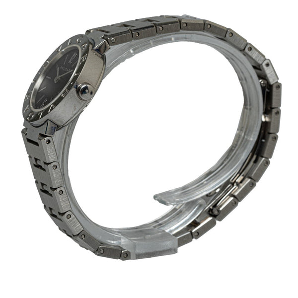 ブルガリ ブルガリ ブルガリ 腕時計 BB23SS  クオーツ ブラック文字盤 ステンレススチール レディース BVLGARI 【中古】