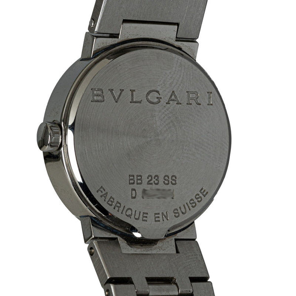 ブルガリ ブルガリ ブルガリ 腕時計 BB23SS  クオーツ ブラック文字盤 ステンレススチール レディース BVLGARI 【中古】