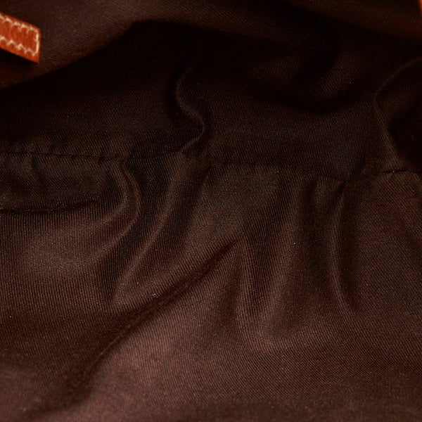 グッチ インターロッキングG ワンショルダーバッグ 114877 ベージュ ブラウン キャンバス レザー レディース GUCCI 【中古】