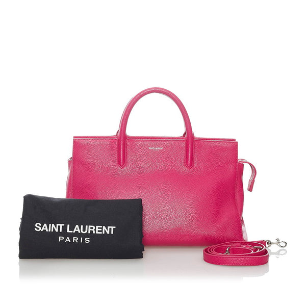サンローラン カバ リヴゴーシュ ハンドバッグ ショルダーバッグ 2way VLR400413 0815 ピンク レザー レディース SAINT LAURENT 【中古】