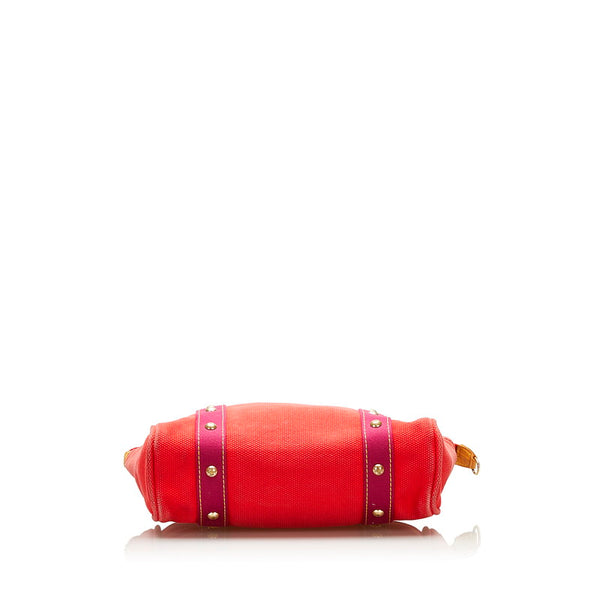 ルイ ヴィトン アンティグア カバMM トートバッグ M40034 ルージュ レッド キャンバス レディース LOUIS VUITTON 【中古】