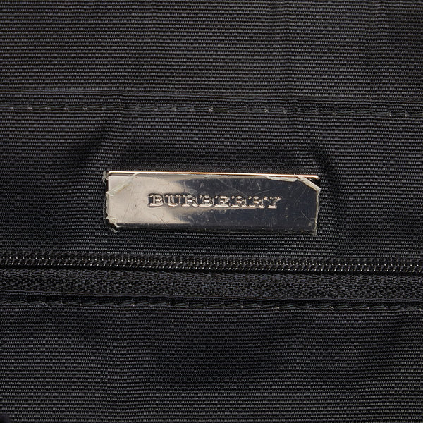 バーバリー ノバチェック トートバッグ ベージュ マルチカラー キャンバス レザー レディース BURBERRY 【中古】