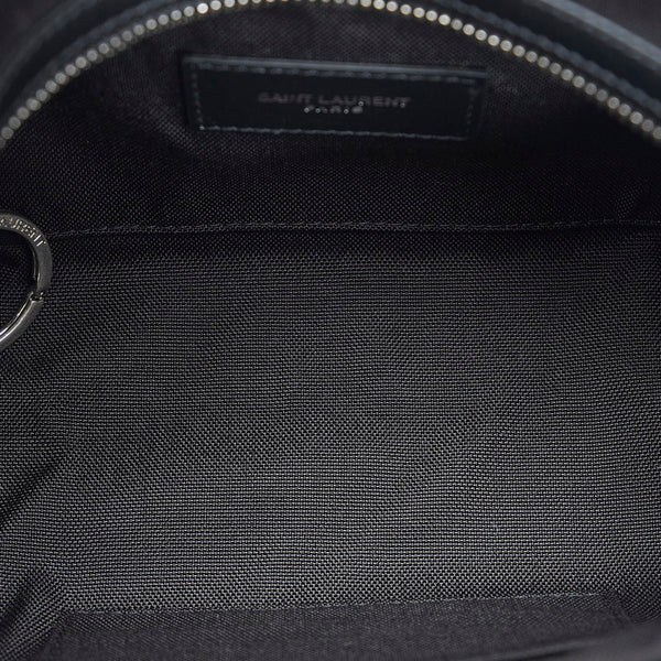 サンローラン ボディバッグ ウエストバッグ 505973 ブラック キャンバス レザー メンズ SAINT LAURENT 【中古】