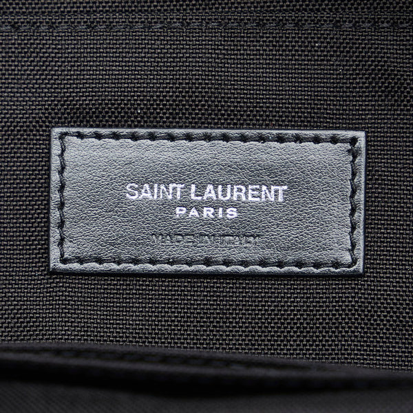サンローラン ボディバッグ ウエストバッグ 505973 ブラック キャンバス レザー メンズ SAINT LAURENT 【中古】