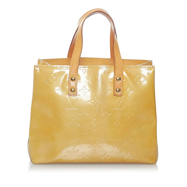 ルイ ヴィトン モノグラム ヴェルニ リードPM ハンドバッグ M91144 ベージュ エナメル レディース LOUIS VUITTON 【中古】