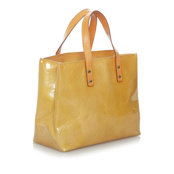 ルイ ヴィトン モノグラム ヴェルニ リードPM ハンドバッグ M91144 ベージュ エナメル レディース LOUIS VUITTON 【中古】