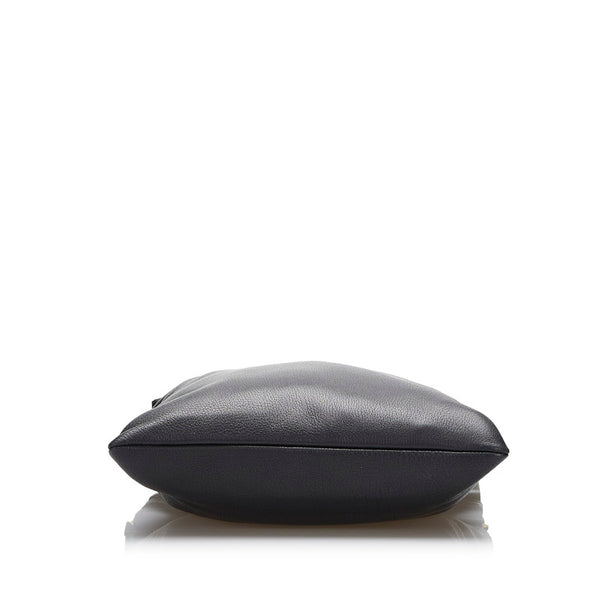プラダ 斜め掛け ショルダーバッグ ブラック レザー レディース PRADA 【中古】