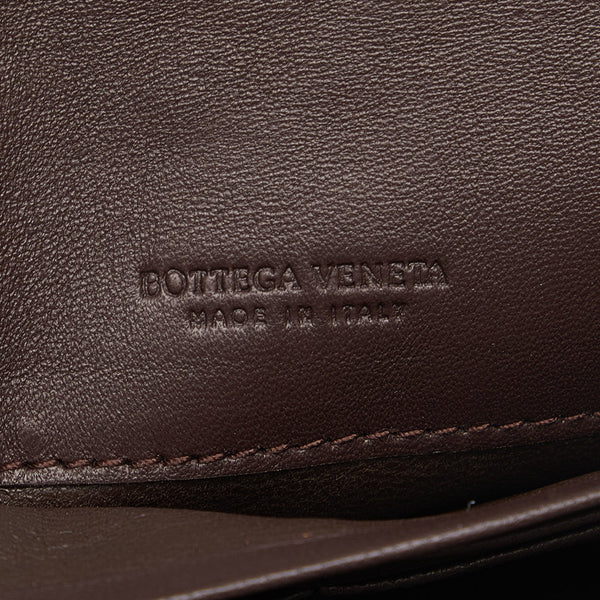 ボッテガヴェネタ イントレチャート 長財布 ブラウン レザー レディース BOTTEGAVENETA 【中古】