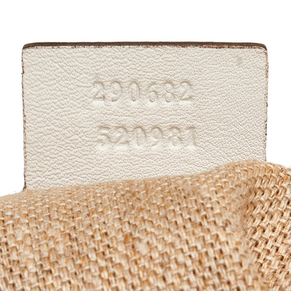 グッチ タッセル チェーン ショルダーバッグ 290682 ホワイト レザー レディース GUCCI 【中古】