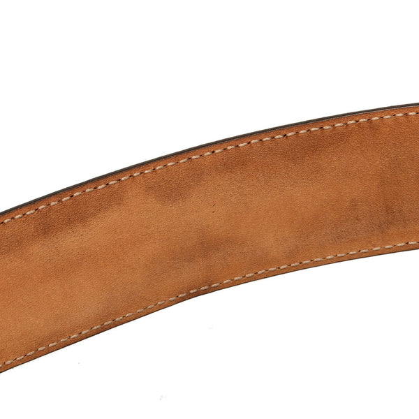 グッチ インターロッキングG ベルト 370543 レッド ゴールド レザー レディース GUCCI 【中古】