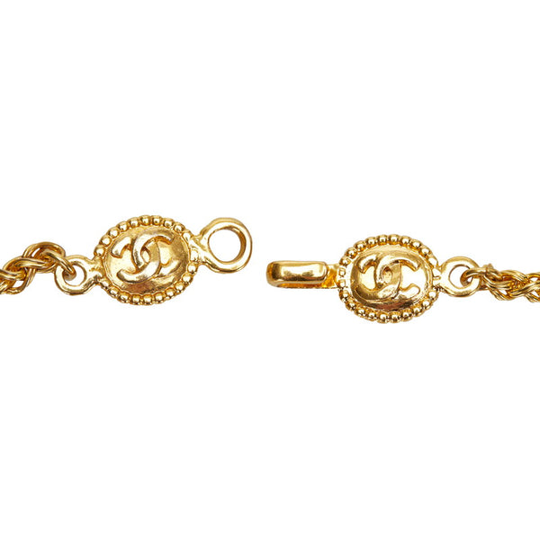 シャネル ヴィンテージ フラワー ココマーク ネックレス ゴールド メッキ レディース CHANEL 【中古】