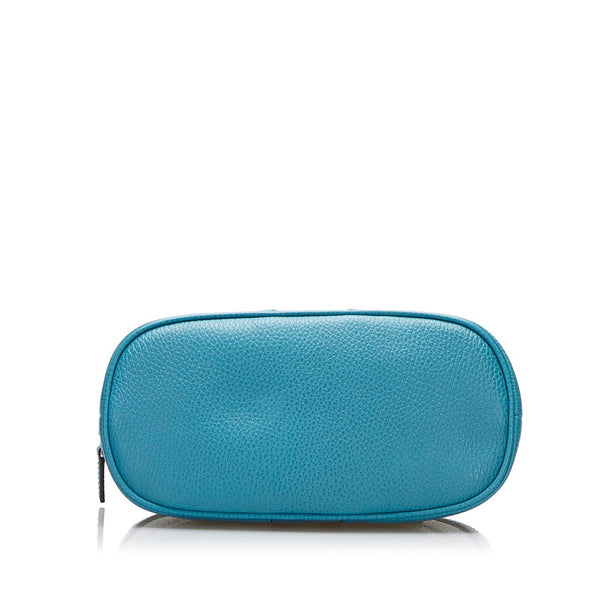 グッチ シェリーライン ハンドバッグ ショルダーバッグ 2WAY 341504 ブルー レザー レディース GUCCI 【中古】