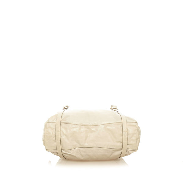 プラダ トートバッグ ホワイト レザー レディース PRADA 【中古】