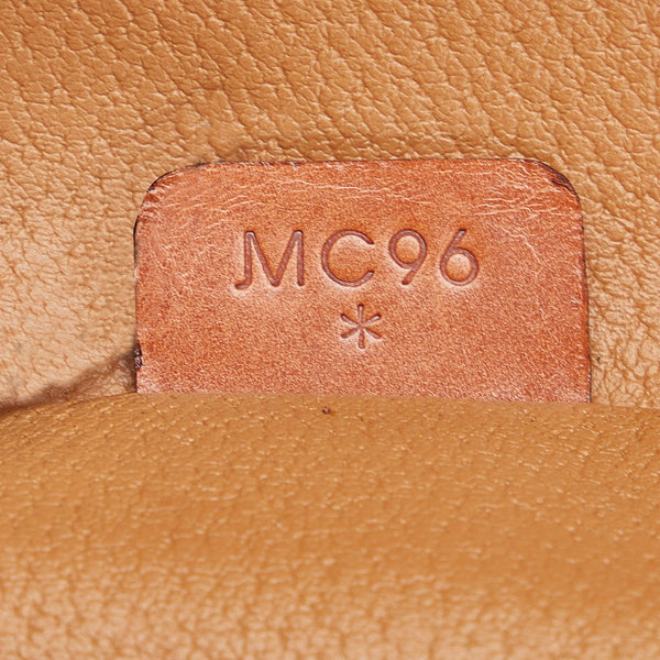 セリーヌ マカダム ハンドバッグ バニティハンド MC96 ブラウン PVC レザー レディース CELINE 【中古】