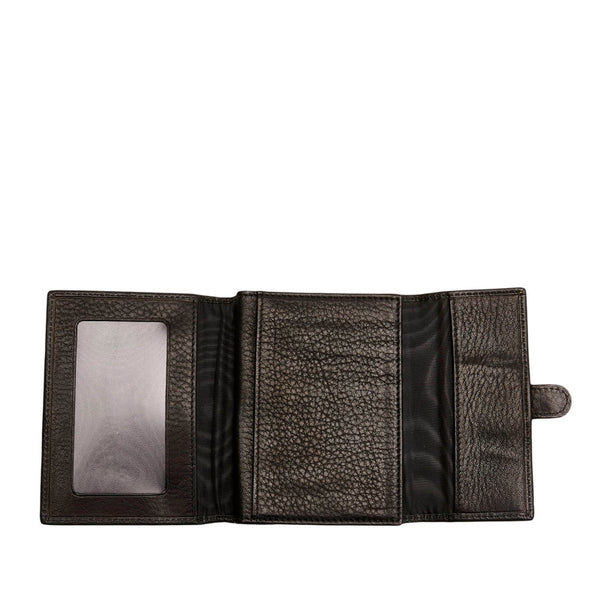 サルヴァトーレフェラガモ 二つ折り財布 KD 66 8599 ブラック レザー レディース Salvatore Ferragamo 【中古】