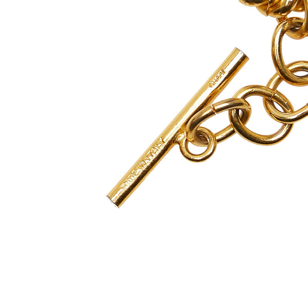 グッチ チェーンベルト ゴールド レッド メッキ レディース GUCCI 【中古】