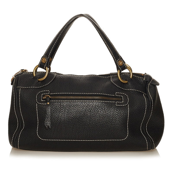 セリーヌ ハンドバッグ ブラック レザー レディース CELINE 【中古】