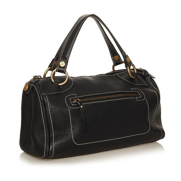 セリーヌ ハンドバッグ ブラック レザー レディース CELINE 【中古】
