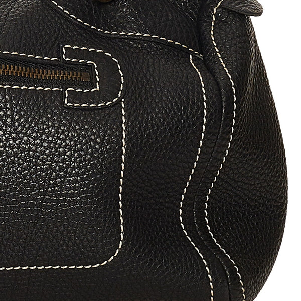 セリーヌ ハンドバッグ ブラック レザー レディース CELINE 【中古】