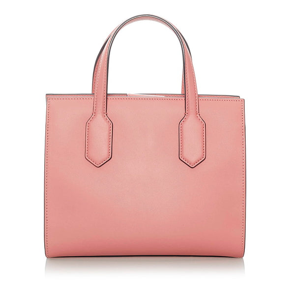 グッチ GGリボン ハンドバッグ ショルダーバッグ 2WAY 443089 ピンク レザー レディース GUCCI 【中古】