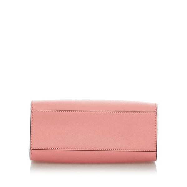 グッチ GGリボン ハンドバッグ ショルダーバッグ 2WAY 443089 ピンク レザー レディース GUCCI 【中古】