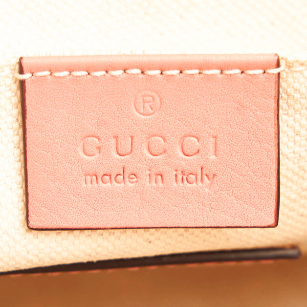 グッチ GGリボン ハンドバッグ ショルダーバッグ 2WAY 443089 ピンク レザー レディース GUCCI 【中古】