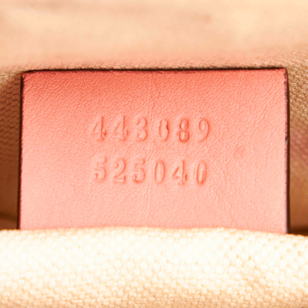 グッチ GGリボン ハンドバッグ ショルダーバッグ 2WAY 443089 ピンク レザー レディース GUCCI 【中古】