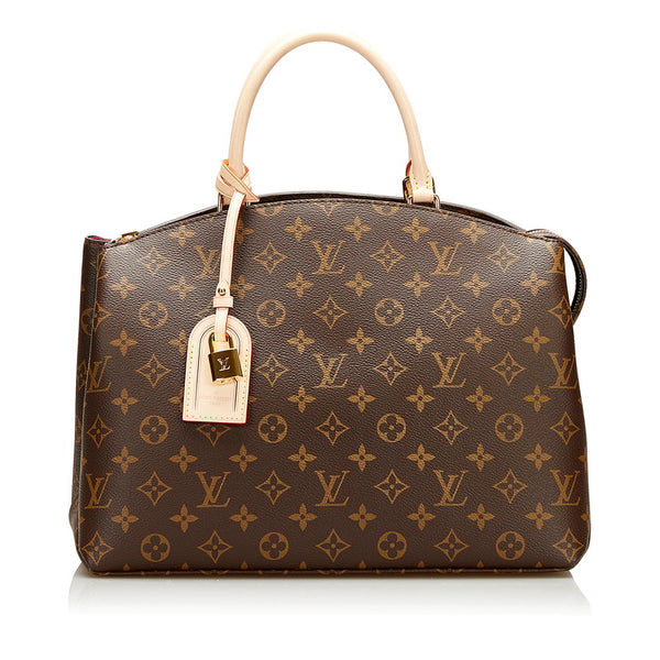 ルイ ヴィトン モノグラム グラン パレMM ハンドバッグ ショルダーバッグ 2WAY M45898 ブラウン PVC レザー レディース LOUIS VUITTON 【中古】
