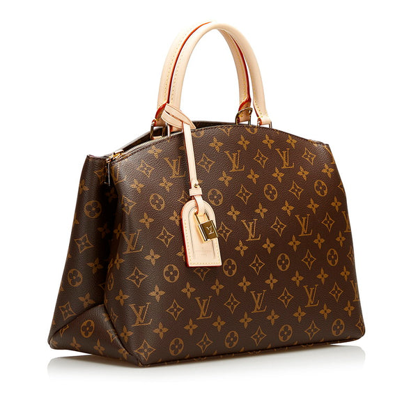 ルイ ヴィトン モノグラム グラン パレMM ハンドバッグ ショルダーバッグ 2WAY M45898 ブラウン PVC レザー レディース LOUIS VUITTON 【中古】
