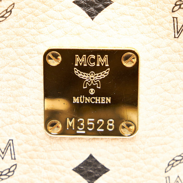 エム シー エム ヴィセトス ハンドバッグ ショルダーバッグ 2WAY ベージュ レザー レディース MCM 【中古】