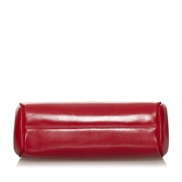 サルヴァトーレフェラガモ 斜め掛け ショルダーバッグ AN21 3111 レッド レザー レディース Salvatore Ferragamo 【中古】