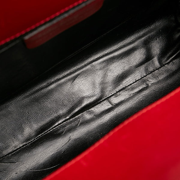 サルヴァトーレフェラガモ 斜め掛け ショルダーバッグ AN21 3111 レッド レザー レディース Salvatore Ferragamo 【中古】