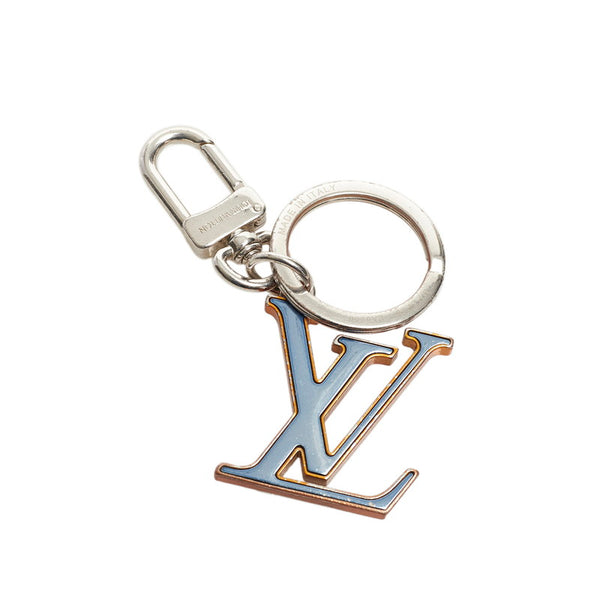 ルイ ヴィトン ポルトクレ LVカラーズ キーホルダー キーリング バッグチャーム MP2710 オレンジ ブルー メタル レディース LOUIS VUITTON 【中古】