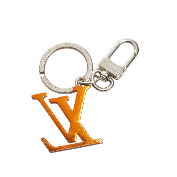 ルイ ヴィトン ポルトクレ LVカラーズ キーホルダー キーリング バッグチャーム MP2710 オレンジ ブルー メタル レディース LOUIS VUITTON 【中古】