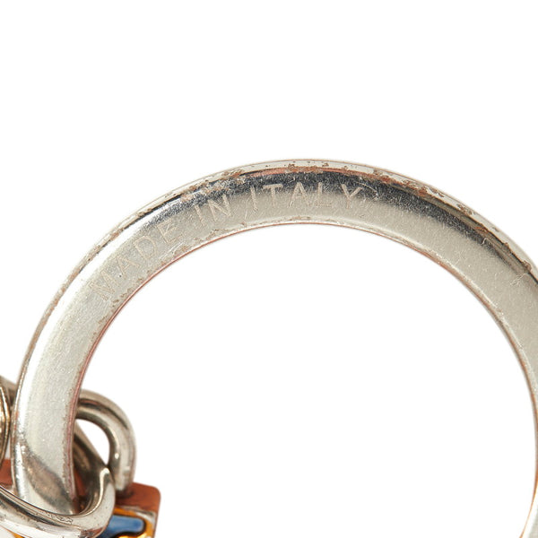 ルイ ヴィトン ポルトクレ LVカラーズ キーホルダー キーリング バッグチャーム MP2710 オレンジ ブルー メタル レディース LOUIS VUITTON 【中古】