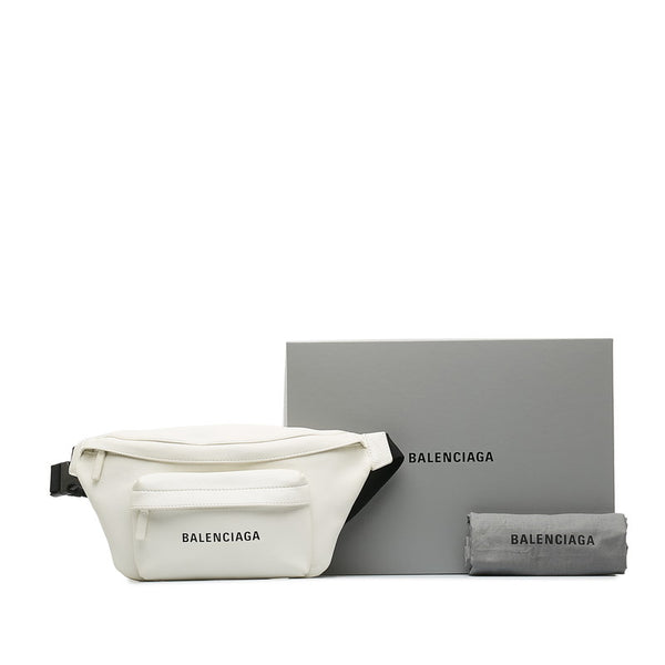 バレンシアガ ボディバッグ ウエストバッグ 552376 ホワイト レザー レディース BALENCIAGA 【中古】
