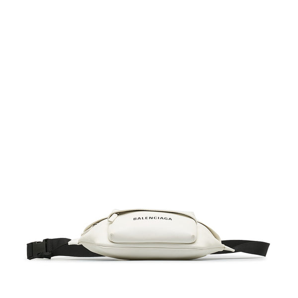 バレンシアガ ボディバッグ ウエストバッグ 552376 ホワイト レザー レディース BALENCIAGA 【中古】