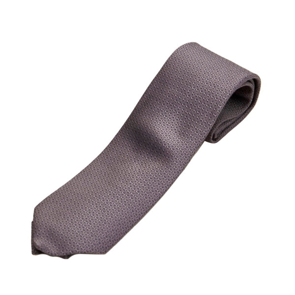 エルメス グレー シルク ネクタイ メンズ HERMES 【中古】