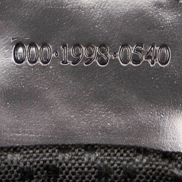 グッチ バンブー 000 1998 ブラック ナイロン レザー ハンドバッグ ショルダーバッグ２WAY レディース GUCCI 【中古】