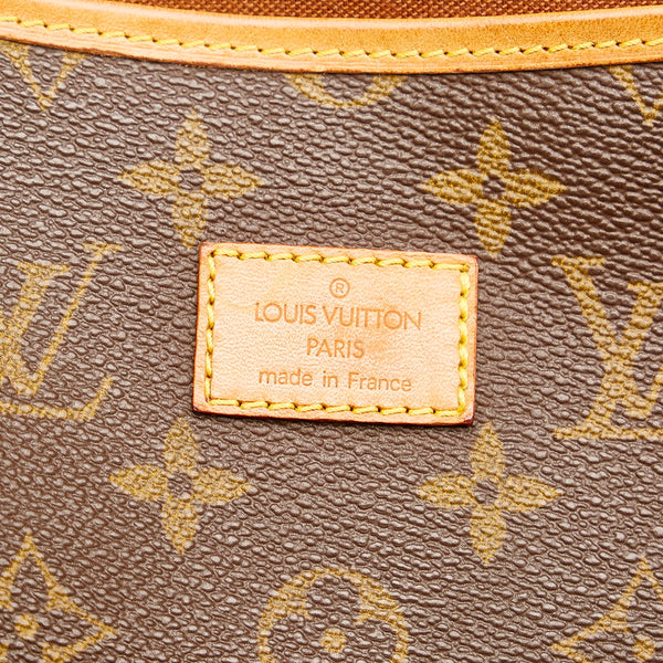 ルイ ヴィトン モノグラム ソミュール 35 斜め掛け ショルダーバッグ M42254 ブラウン PVC レザー レディース LOUIS VUITTON 【中古】
