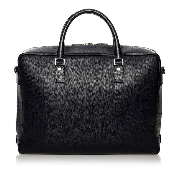 サルヴァトーレフェラガモ ハンドバッグ ショルダーバッグ 2WAY EO-24 7201 ブラック レザー メンズ Salvatore Ferragamo 【中古】