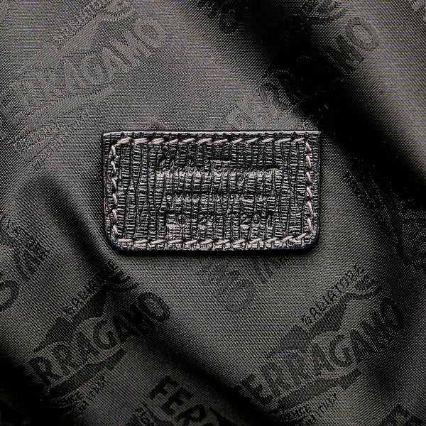 サルヴァトーレフェラガモ ハンドバッグ ショルダーバッグ 2WAY EO-24 7201 ブラック レザー メンズ Salvatore Ferragamo 【中古】