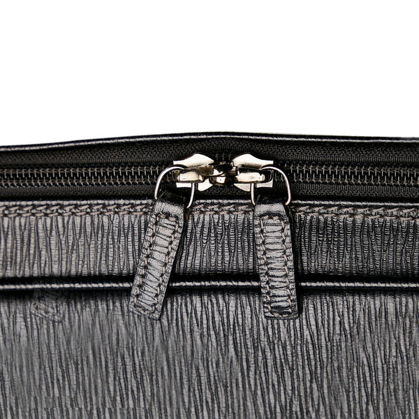 サルヴァトーレフェラガモ ハンドバッグ ショルダーバッグ 2WAY EO-24 7201 ブラック レザー メンズ Salvatore Ferragamo 【中古】